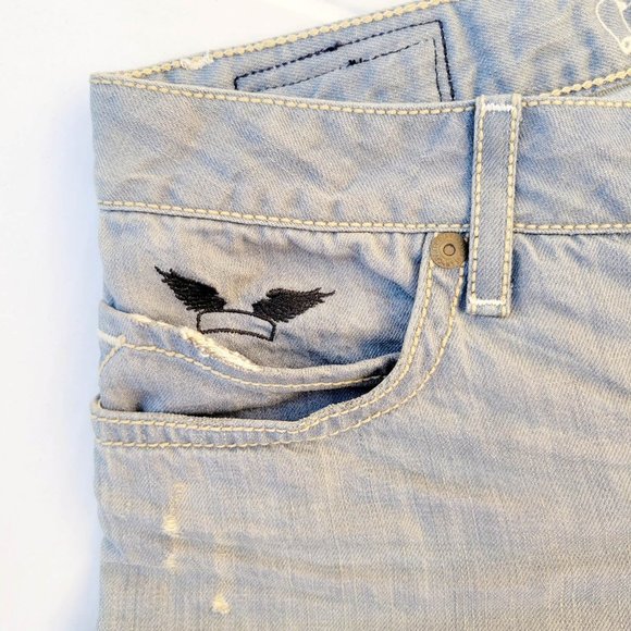 New Men's ROBIN'S JEAN sz 33 Arabesque Jeans with Swarovski Crystals - Picture 5 of 10